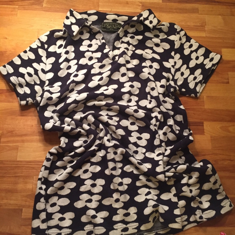 Vintage Floral Collared Tunic
